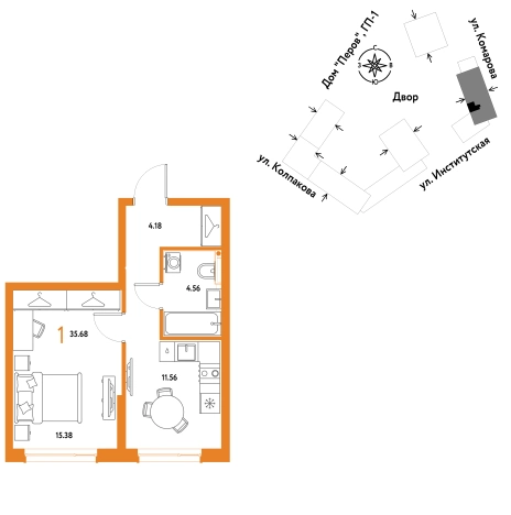 Купить квартиру у метро Медведково в Мытищах. Вариант № 10440556, 0, площадь -  квм, цена 15386667 рублей