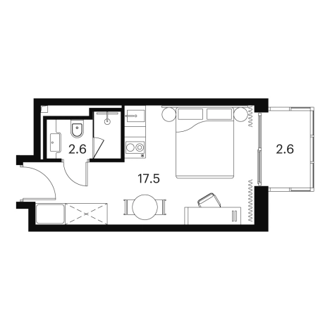 Купить однокомнатную квартиру у метро Владыкино в Москве. Вариант № 202494, 0, площадь -  квм, цена 10498233 рублей