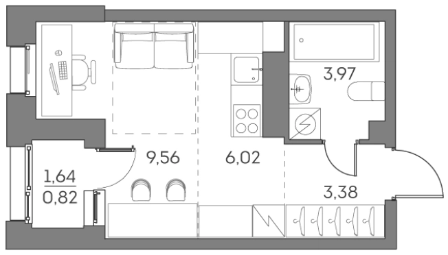 Купить квартиру в ЖК Аквилон Beside 2.0 в Москве. Вариант № 1331733, 0, площадь - квм, цена 10889349.0000 рублей