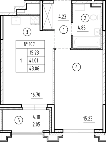 Купить двухкомнатную квартиру в ЖК Ассамблея в Санкт-Петербурге. Вариант № 6230978, 0, площадь -  квм, цена 18322030 рублей