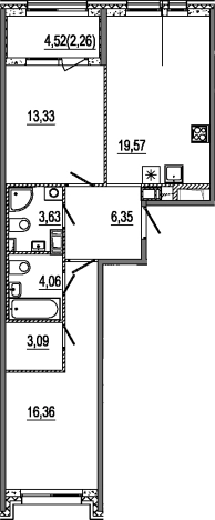 Купить квартиру в новостройках у метро Московские ворота в Санкт-Петербурге. Вариант № 6641193, 0, площадь -  квм, цена 26292950 рублей