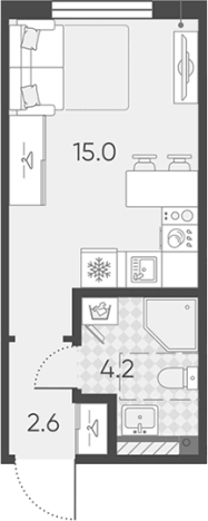 Купить Студию в новостройках в ЖК Пулково Lake в Санкт-Петербурге. Вариант № 7597225, 0, площадь -  квм, цена 5649426 рублей