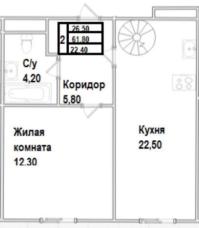 Купить двухкомнатную квартиру в новостройках в Калужской области. Вариант № 126638, 1, площадь -  квм, цена 12333600 рублей