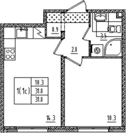Купить двухкомнатную квартиру в новостройках на улице Товарищеский проспект в Санкт-Петербурге. Вариант № 6608770, 0, площадь -  квм, цена 9652603 рублей