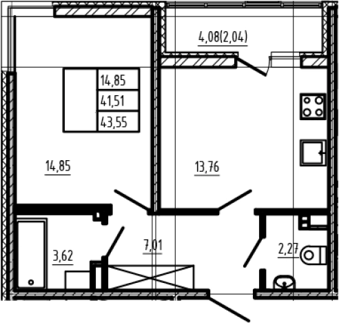 Купить двухкомнатную квартиру в новостройках у метро Парнас в Сертолове. Вариант № 6963037, 0, площадь -  квм, цена 9232600 рублей