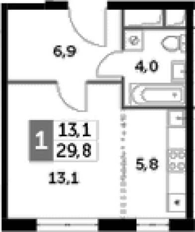 Купить Студию в ЖК Римский в Московской области. Вариант № 67923, 0, площадь - квм, цена 7450060 рублей