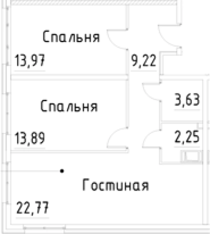 Купить трехкомнатную квартиру в ЖК Про.Молодость в Санкт-Петербурге. Вариант № 9327558, 0, площадь -  квм, цена 11702634 рублей
