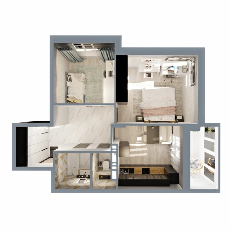 Купить квартиру в новостройках в ЖК Маршал в Коврове. Вариант № 2731619, 0, площадь - квм, цена 6097560 рублей