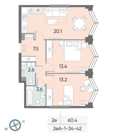 Купить квартиру у метро ЗИЛ в Москве. Вариант № 4836747, 0, площадь -  квм, цена 35909008 рублей