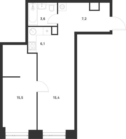 Купить однокомнатную квартиру в новостройках в районе Текстильщики в Москве. Вариант № 10418472, 0, площадь -  квм, цена 18867810 рублей