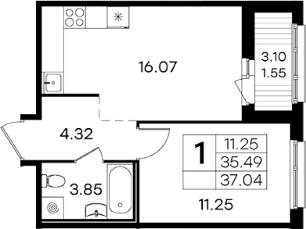 Купить двухкомнатную квартиру в ЖК GloraХ Парголово в Санкт-Петербурге. Вариант № 4806977, 0, площадь -  квм, цена 9109999 рублей