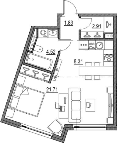 Купить квартиру в новостройках в ЖК Новая земля в Санкт-Петербурге. Вариант № 9150434, 0, площадь -  квм, цена 13000908 рублей