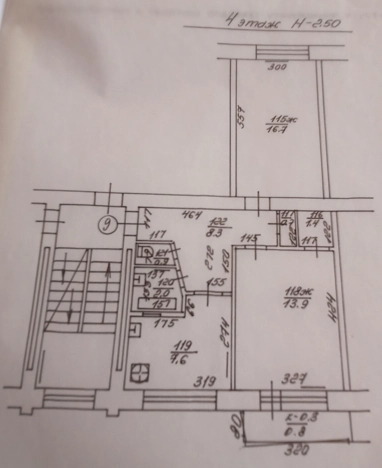 . Вариант № 30984, 15, площадь - 52.3 квм, цена 5000000 рублей