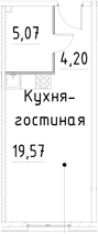 Купить Студию в новостройках в ЖК Про.Молодость в Санкт-Петербурге. Вариант № 7596362, 0, площадь -  квм, цена 5922901 рублей