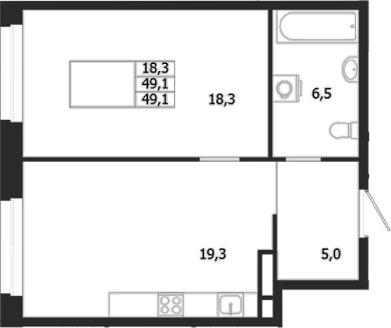 Купить однокомнатную квартиру в ЖК ЛДМ в Санкт-Петербурге. Вариант № 6851378, 0, площадь -  квм, цена 54481964 рублей