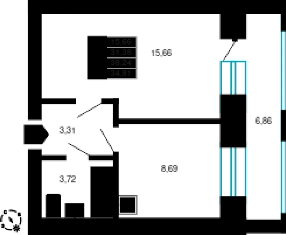 Купить квартиру в новостройках на улице Нерчинско-Заводская в Чите. Вариант № 161355, 0, площадь -  квм, цена 6750966 рублей