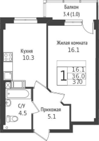 Купить квартиру в Всеволожске. Вариант № 9640127, 0, площадь -  квм, цена 5094000 рублей