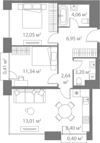 Купить квартиру в районе Москворечье-Сабурово в Москве. Вариант № 95240, 0, площадь - квм, цена 28950210 рублей