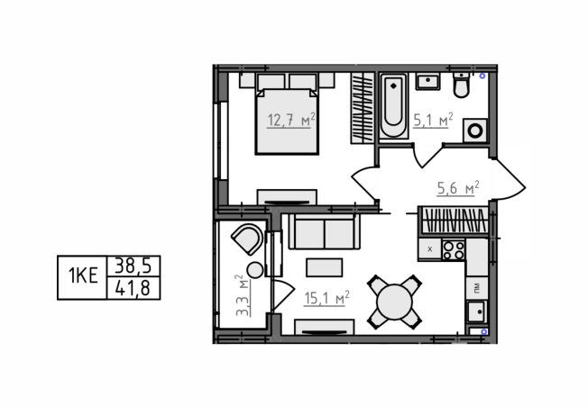 Купить однокомнатную квартиру в новостройках в ЖК Квартал Новаторов в Владимире. Вариант № 130623, 3, площадь -  квм, цена 4135450 рублей