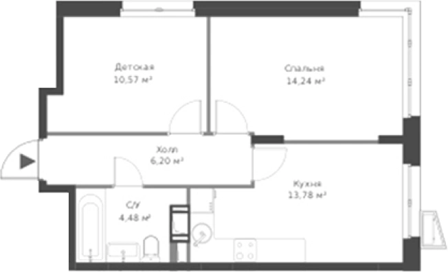 Купить квартиру в ЖК Veren Nort Сертолово в Сертолове. Вариант № 6058231, 0, площадь -  квм, цена 7862633 рублей