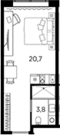 Купить квартиру в новостройках у метро Кировский завод в Санкт-Петербурге. Вариант № 6228682, 0, площадь -  квм, цена 5046265 рублей