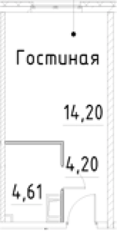 Купить Студию у метро Улица Дыбенко в Санкт-Петербурге. Вариант № 9327535, 0, площадь -  квм, цена 4975271 рублей