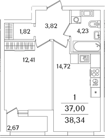 Купить двухкомнатную квартиру в новостройках у метро Пролетарская в Санкт-Петербурге. Вариант № 6832748, 0, площадь -  квм, цена 9995131 рублей