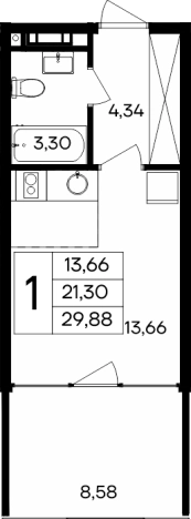 Купить квартиру в новостройках в Республике Крым. Вариант № 8788982, 1, площадь -  квм, цена 9001270 рублей