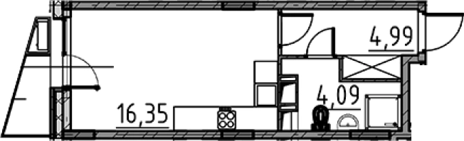 Купить Студию в Сертолове. Вариант № 8470341, 0, площадь -  квм, цена 4530304 рублей