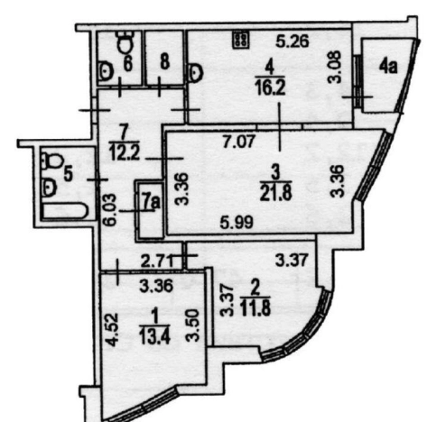 Купить квартиру в Москве. Вариант № 3029446, 17, площадь -  квм, цена 35599900.0000 рублей