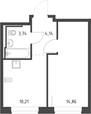 Купить однокомнатную квартиру в ЖК Живи! В Рыбацком в Санкт-Петербурге. Вариант № 9109855, 0, площадь -  квм, цена 6890992 рублей