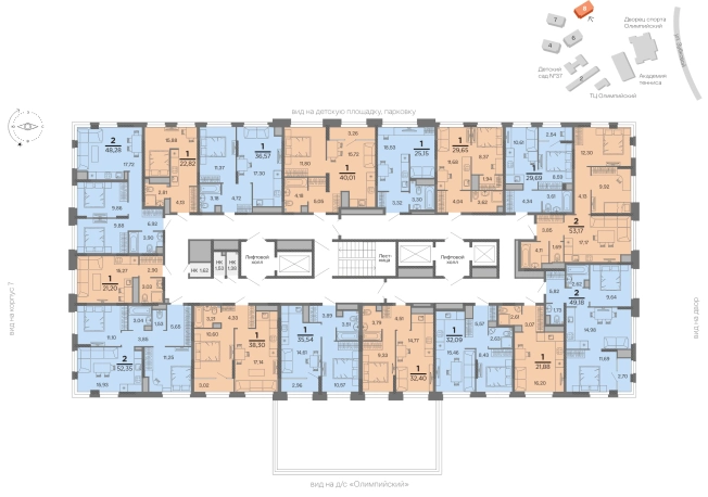 Купить квартиру в новостройках в ЖК «Северный» в Рязани. Вариант № 153417, 1, площадь -  квм, цена 4066225 рублей