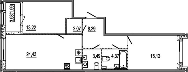 Купить трехкомнатную квартиру в ЖК Знатный в Санкт-Петербурге. Вариант № 6641153, 0, площадь -  квм, цена 24813200 рублей