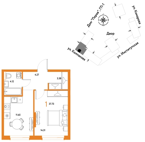 Купить квартиру на улице Орджоникидзе в Королёве. Вариант № 10440791, 0, площадь -  квм, цена 15680000 рублей