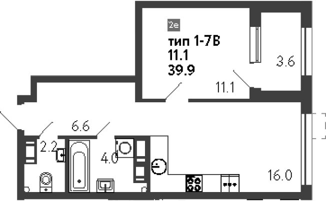 Купить двухкомнатную квартиру в ЖК Струны в Санкт-Петербурге. Вариант № 8099578, 0, площадь -  квм, цена 14431224 рублей