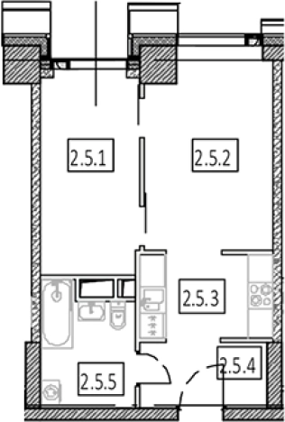 Купить двухкомнатную квартиру в районе Ярославский в Москве. Вариант № 85168, 0, площадь -  квм, цена 12117600 рублей