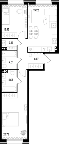 Купить квартиру в новостройках у метро Горный институт в Санкт-Петербурге. Вариант № 7260881, 0, площадь -  квм, цена 34228190 рублей