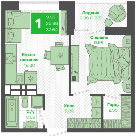 Купить однокомнатную квартиру на улице Весенняя в Приморском крае. Вариант № 9542166, 0, площадь -  квм, цена 7400000 рублей