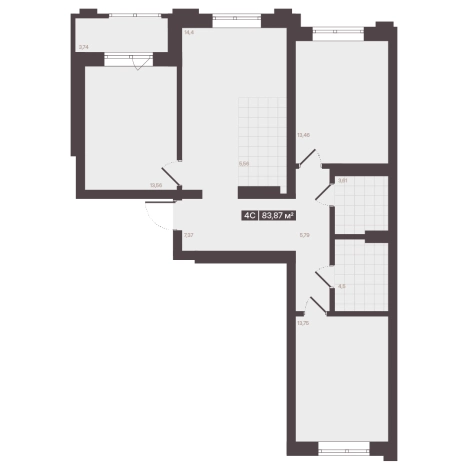 Купить квартиру в новостройках в районе Центральный в Кемерове. Вариант № 170852, 1, площадь -  квм, цена 12155699 рублей