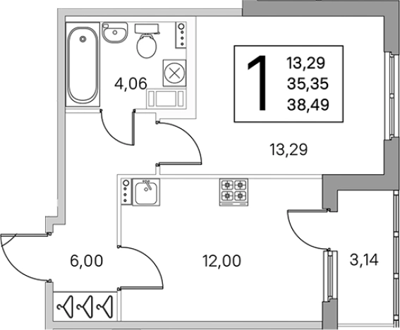 Купить квартиру в новостройках в ЖК Любоград в Стрельне в Санкт-Петербурге. Вариант № 6866201, 0, площадь -  квм, цена 8685495 рублей