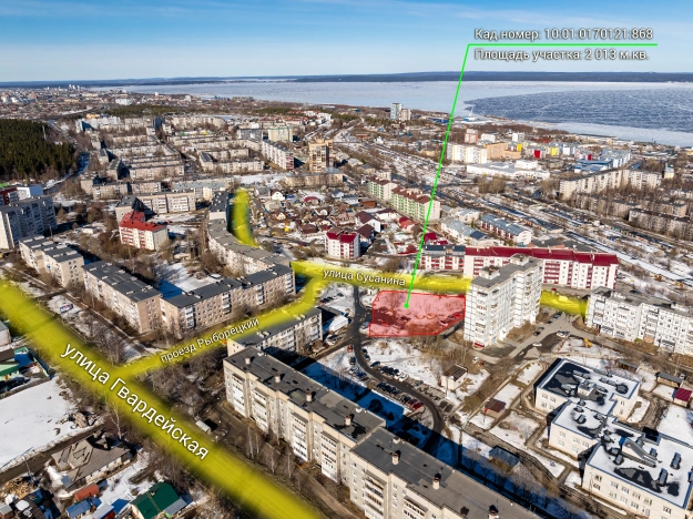 Купить земельный участок в Петрозаводске. Вариант № 31000, 5, площадь -  квм, цена 30000000 рублей