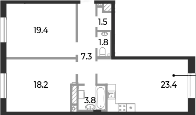 Купить трехкомнатную квартиру в новостройках у метро Крестовский остров в Санкт-Петербурге. Вариант № 5254511, 0, площадь -  квм, цена 42670530 рублей