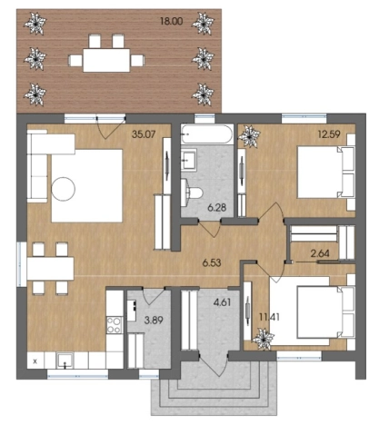 Купить дом в Зеленоградске. Вариант № 19273, 3, площадь -  квм, цена 10100000 рублей