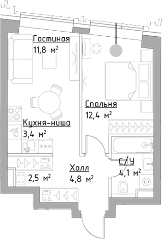 Купить двухкомнатную квартиру в ЖК Павелецкая Сити в Москве. Вариант № 128189, 0, площадь -  квм, цена 18142605 рублей