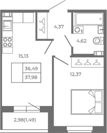 Купить двухкомнатную квартиру в новостройках в Сертолове. Вариант № 6962835, 0, площадь -  квм, цена 7785900 рублей