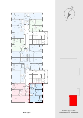 Купить двухкомнатную квартиру в новостройках в районе Ленинский в Владимире. Вариант № 150960, 2, площадь -  квм, цена 8918700 рублей