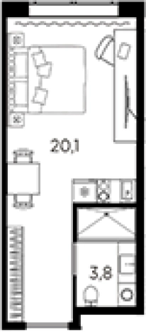 Купить квартиру в новостройках у метро Кировский завод в Санкт-Петербурге. Вариант № 6228544, 0, площадь -  квм, цена 5210912 рублей