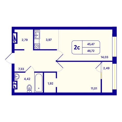 Купить Студию в ЖК 6 звезд - Шесть звезд (НОВОСИБИРСК) в Новосибирске. Вариант № 10056410, 0, площадь -  квм, цена 6950000 рублей