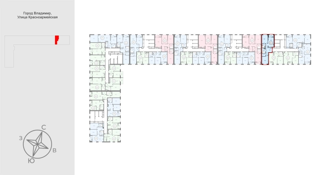 Купить квартиру в новостройках в Владимире. Вариант № 9523884, 1, площадь -  квм, цена 8778000 рублей