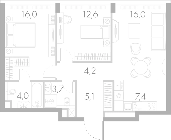 Купить квартиру в районе Дорогомилово в Москве. Вариант № 90821, 0, площадь -  квм, цена 50386487 рублей